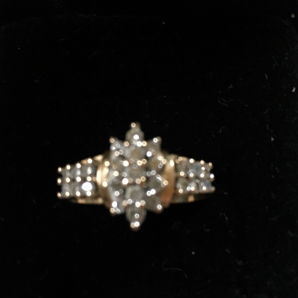 .5 Caret Diamond 14K Gold Ring Sz 7